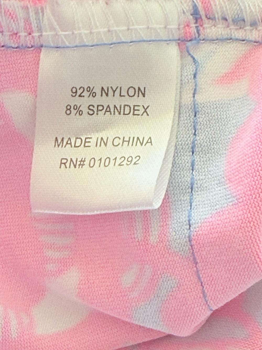 LULU B Cha Cha Ruffle UPF 50+ Bright Pink & Blue Size 1X - Picture 8 of 8